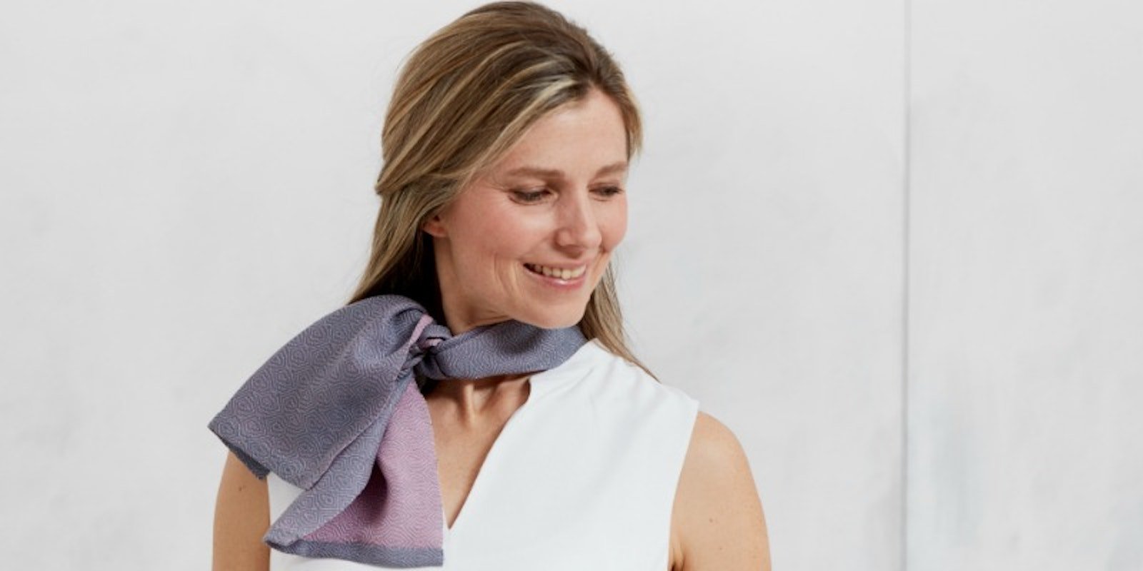 Double Gray Hayes Foulard Primary Image