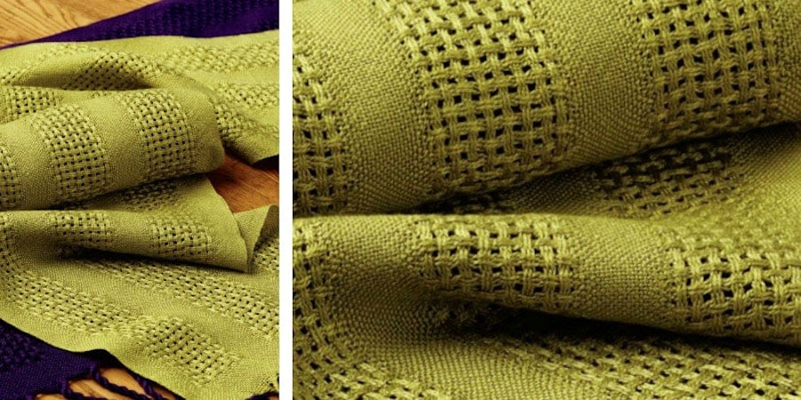 Weekend Weaving: Huck Lace and Tencel Scarf Image