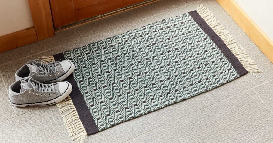 Diamonds and Bars Twill Rug Image