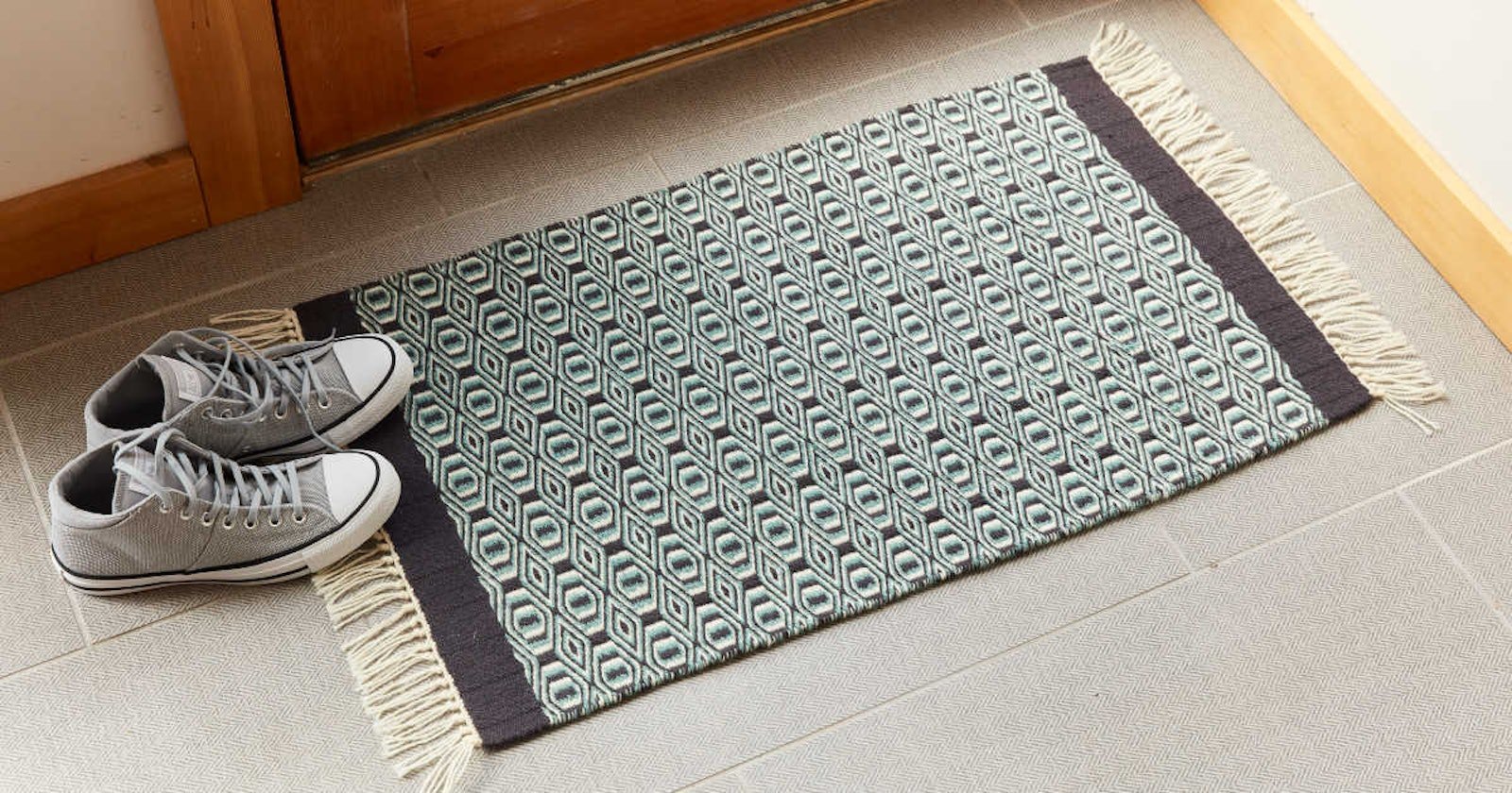 Diamonds and Bars Twill Rug Primary Image
