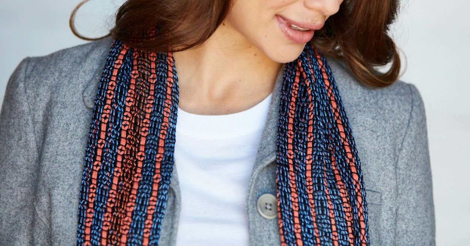 Bead Leno Lace Scarf | Handwoven