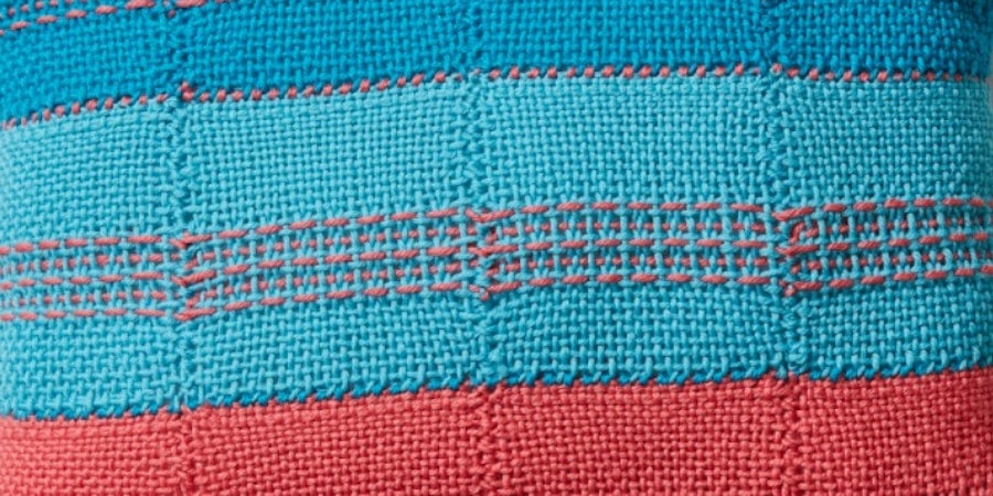 Pin-Striped Pin-Loom Pillow Image