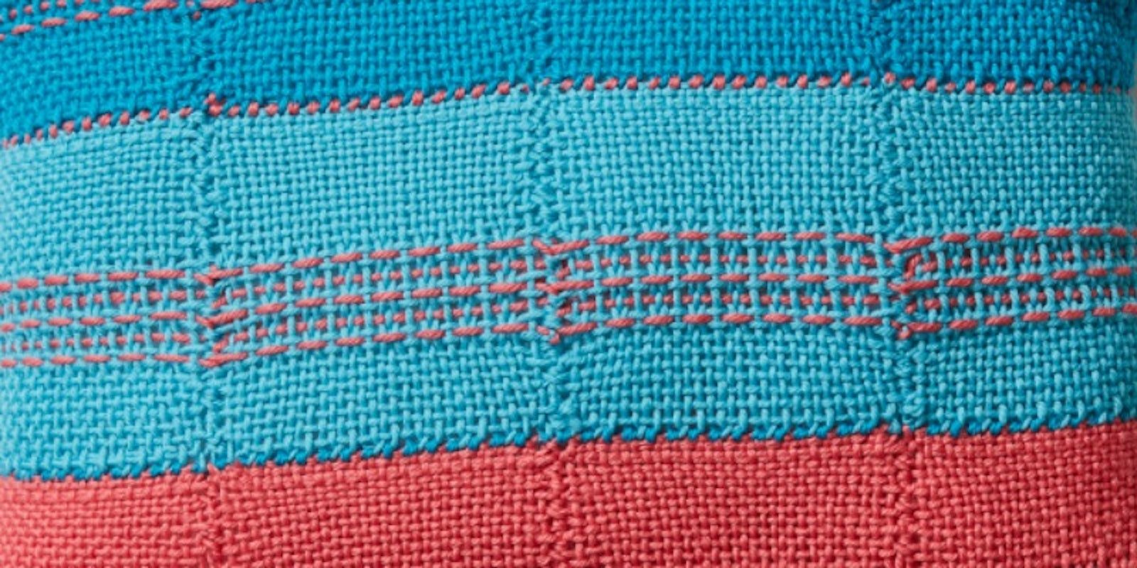 Pin-Striped Pin-Loom Pillow Primary Image