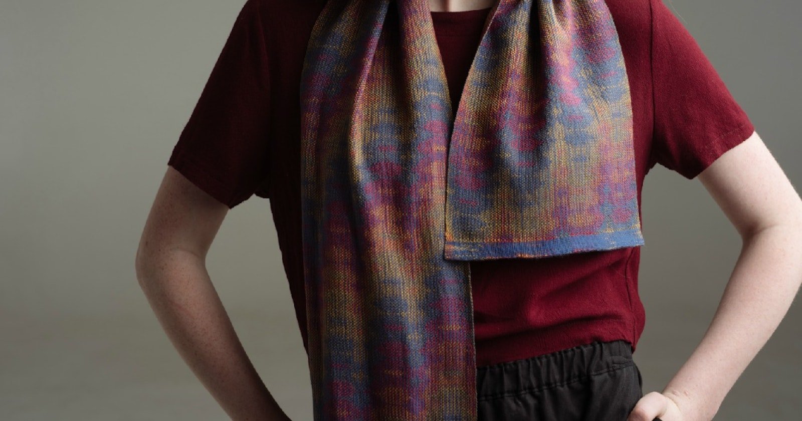 Jin Silk Scarf 16-Shaft | Handwoven