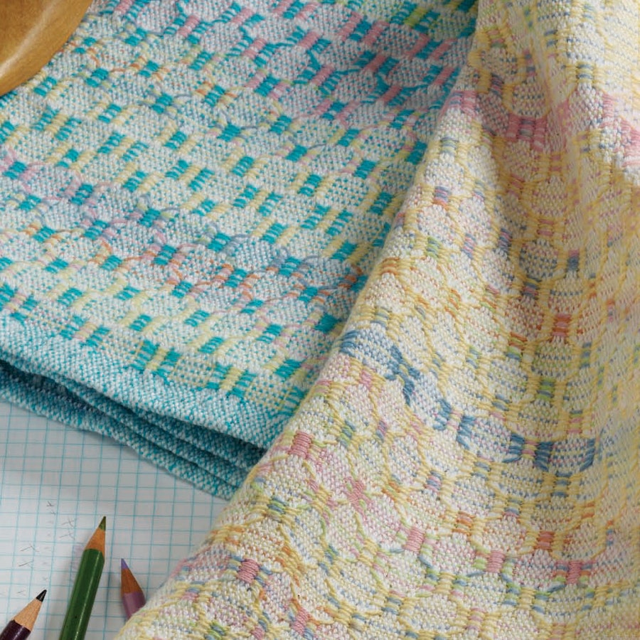 Baby Blankets in M's and O's Pattern | Handwoven Library, image size:900x900