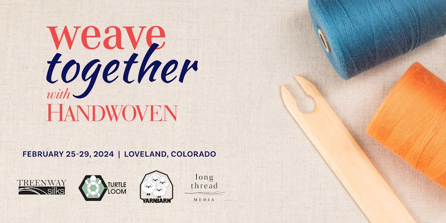 Silk and Natural Dye Talks at Weave Together with Handwoven Image