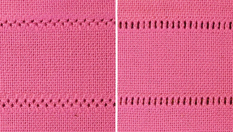 Ladder and Trellis Hemstitching Image