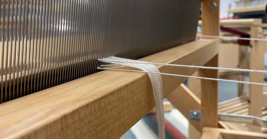 Warping a Loom, Part 3: Sleying and Threading Image