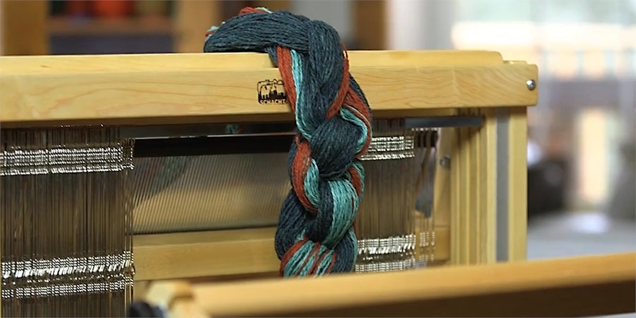 Winding a Warp Part 2: How to Wind a Striped Warp, and Keeping Tangles at Bay Image
