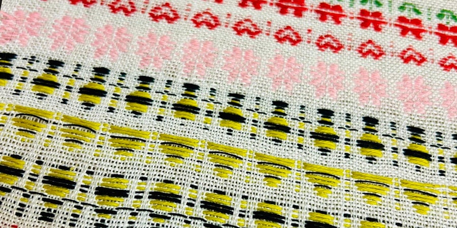 Take a Walk Down the Rosepath Border Image