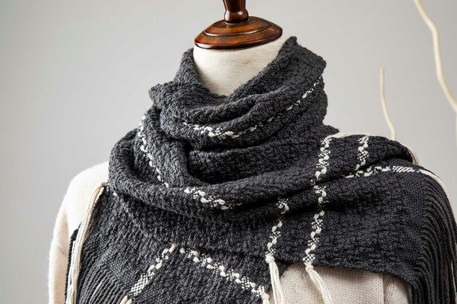 Weave Your Own Meteor Shower in a Twinkling Huck Scarf Primary Image