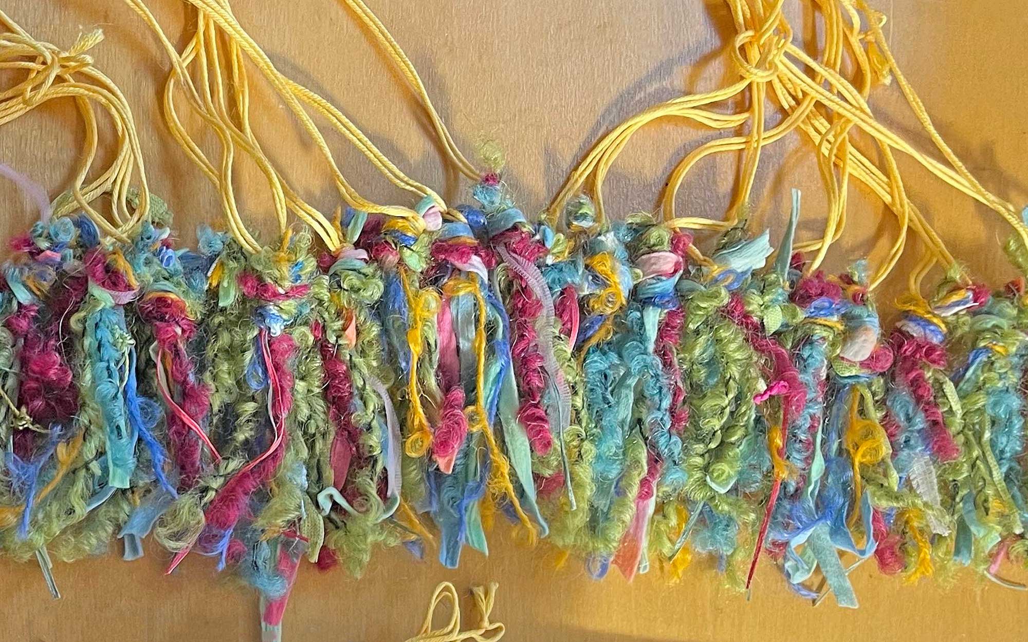 Making Trim for a Jacket from Loom Waste Image