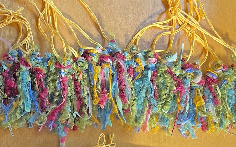 Making Trim for a Jacket from Loom Waste Image