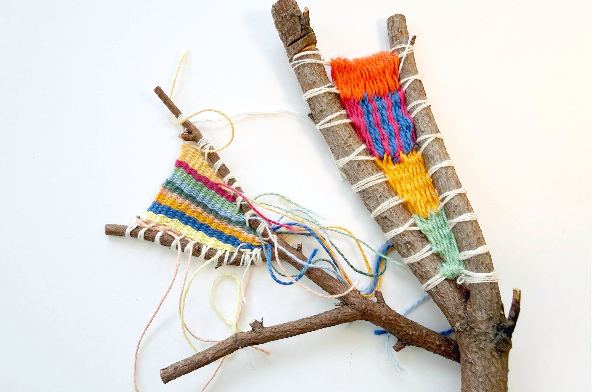 On Vacation? Feel Like Weaving? Find a Good Stick! Image